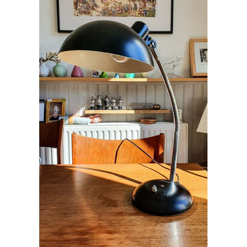 Vintage Manufrance black articulated lamp - 1960