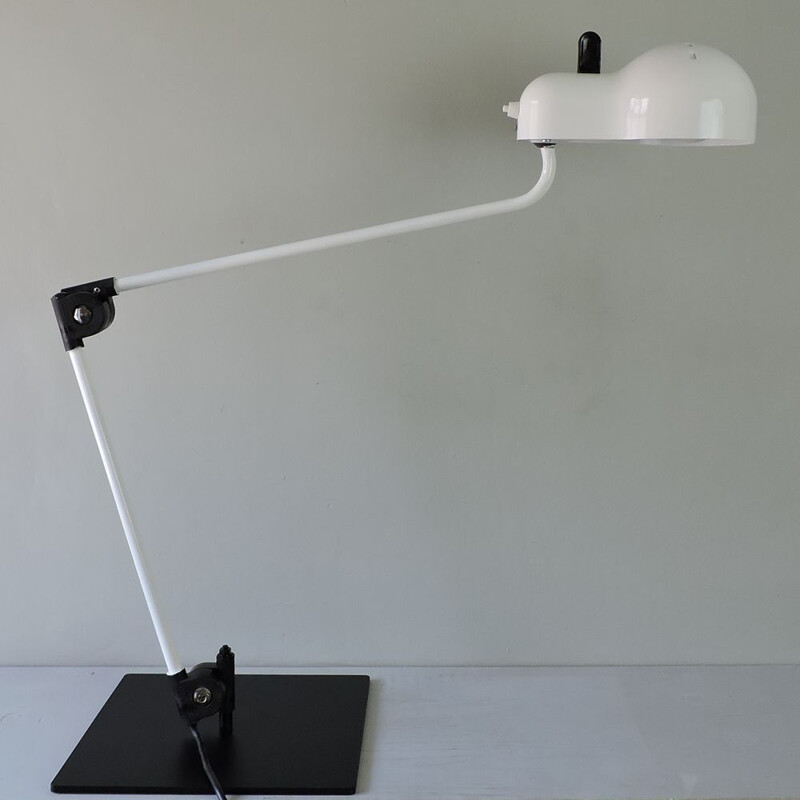 Vintage-Lampe aus bemaltem Metall signiert Stilnovo, Italien 1970