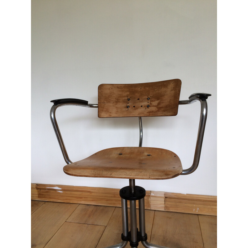 Chaise industrielle 354 Gispen, W.H GISPEN - 1935
