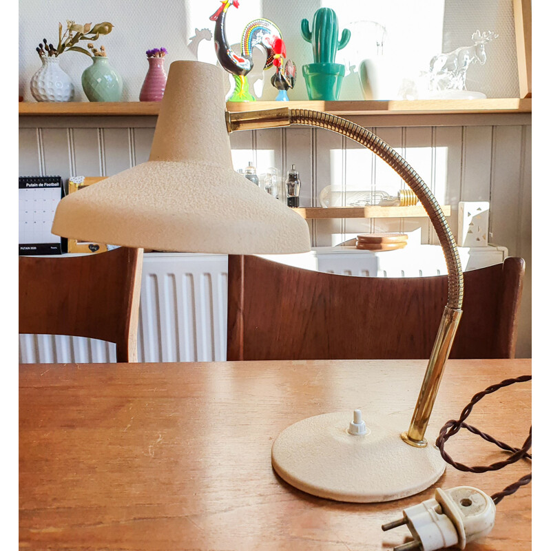 Vintage articulated lamp Aluminor France 1950