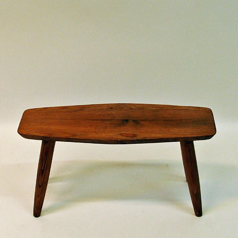 Tabouret vintage en pin de B. Edvinsson suédois 196