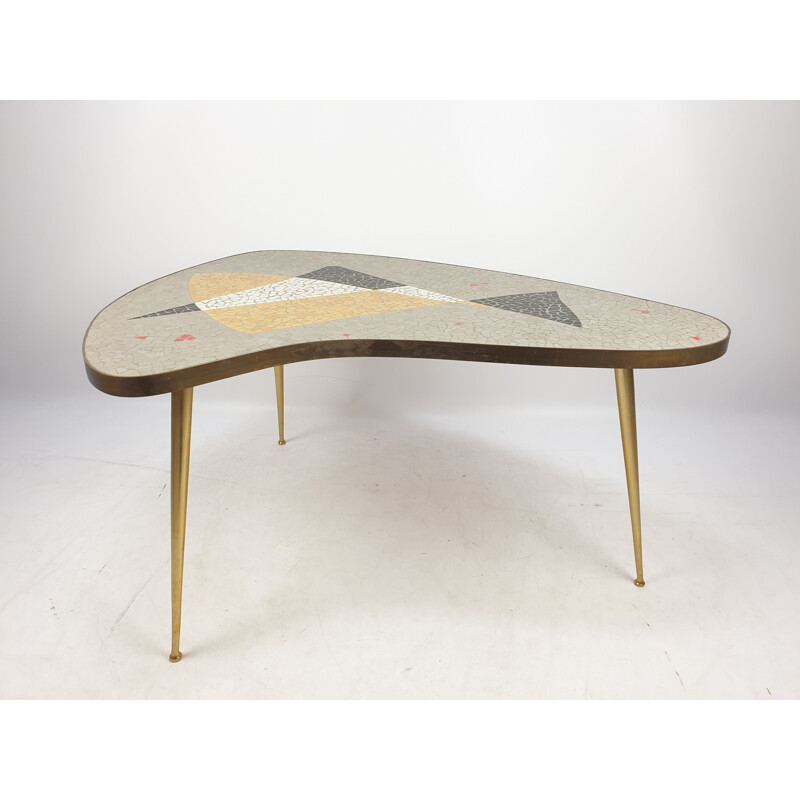 Vintage Mosaic Coffee Table by Berthold Müller, 1950s