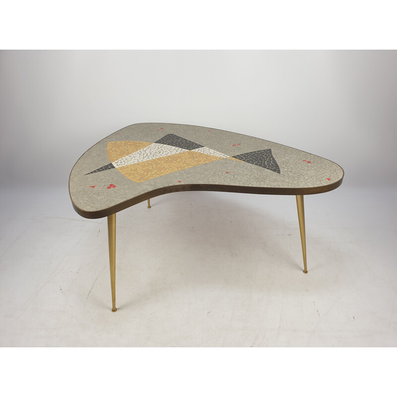 Vintage Mosaic Coffee Table by Berthold Müller, 1950s