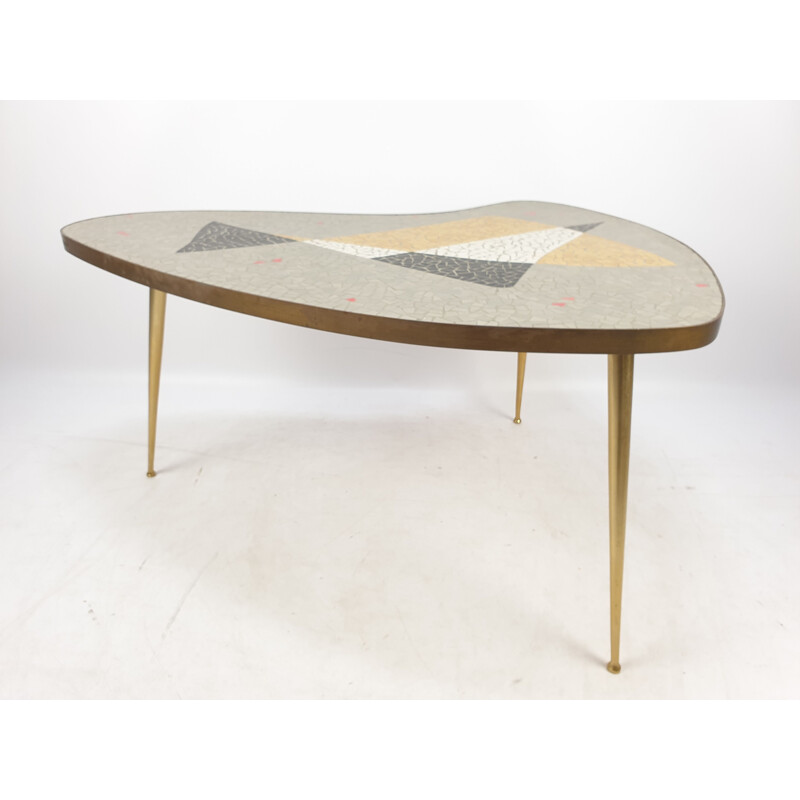 Vintage Mosaic Coffee Table by Berthold Müller, 1950s