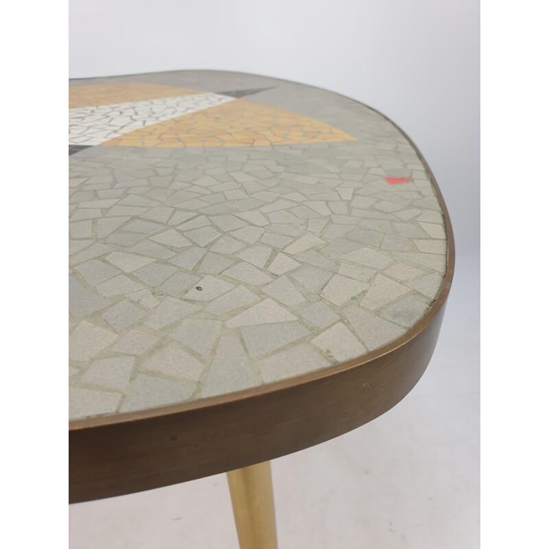 Vintage Mosaic Coffee Table by Berthold Müller, 1950s