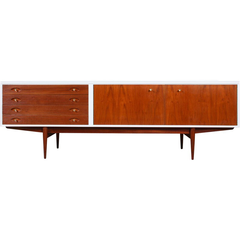 Vintage White and Teak Hamilton Sideboard by Robert Heritage for Archie Shine, 1950s
