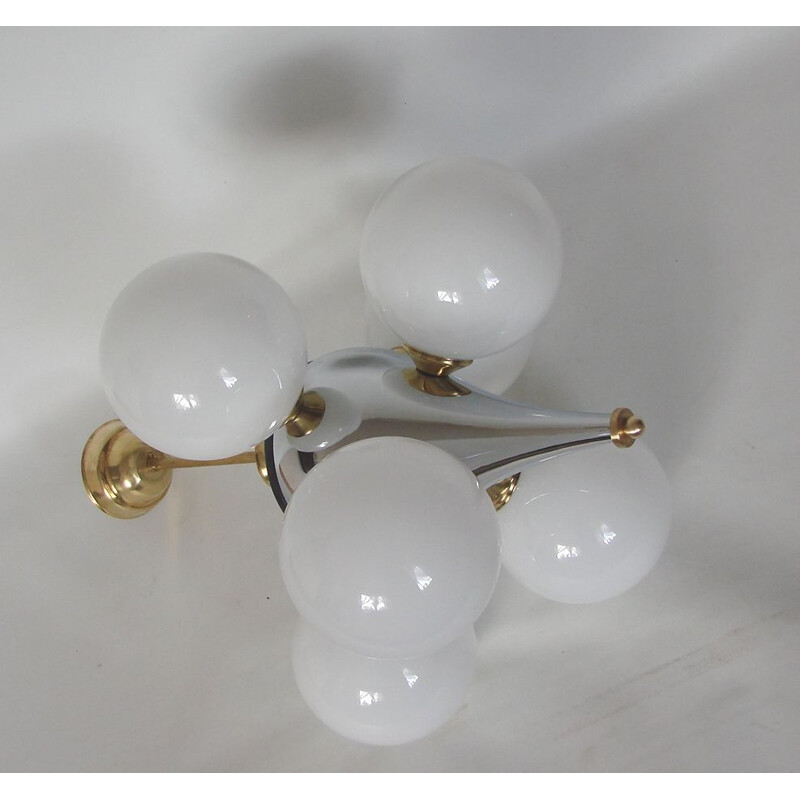 Lampada a sospensione vintage italiana 1970