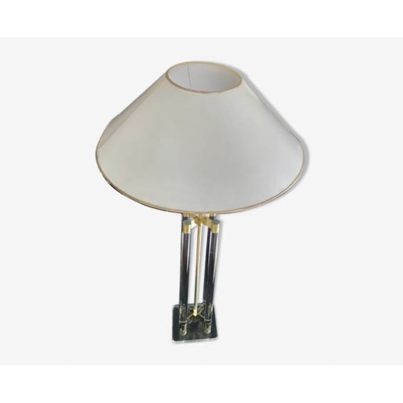 Vintage metacrilic table lamp XXL 1970