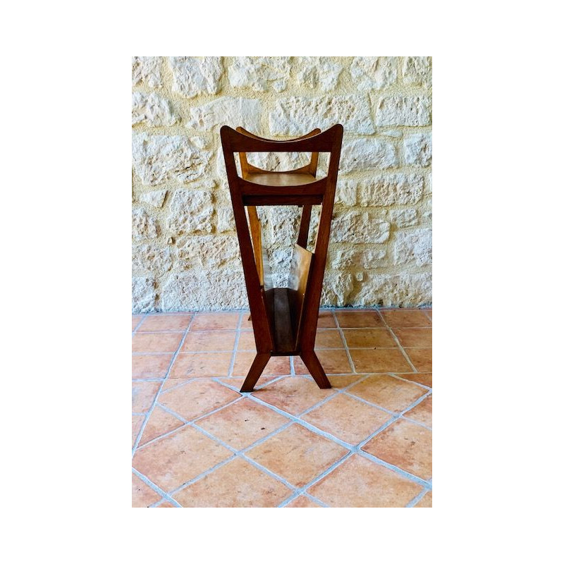 Mid-century, side table with magazine rack,Scandinavian 1950s