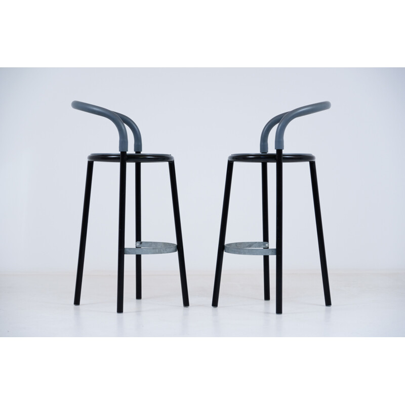 Pair of vintage Fritz hansen Pelikan stools by Niels Gammelgaard 1987