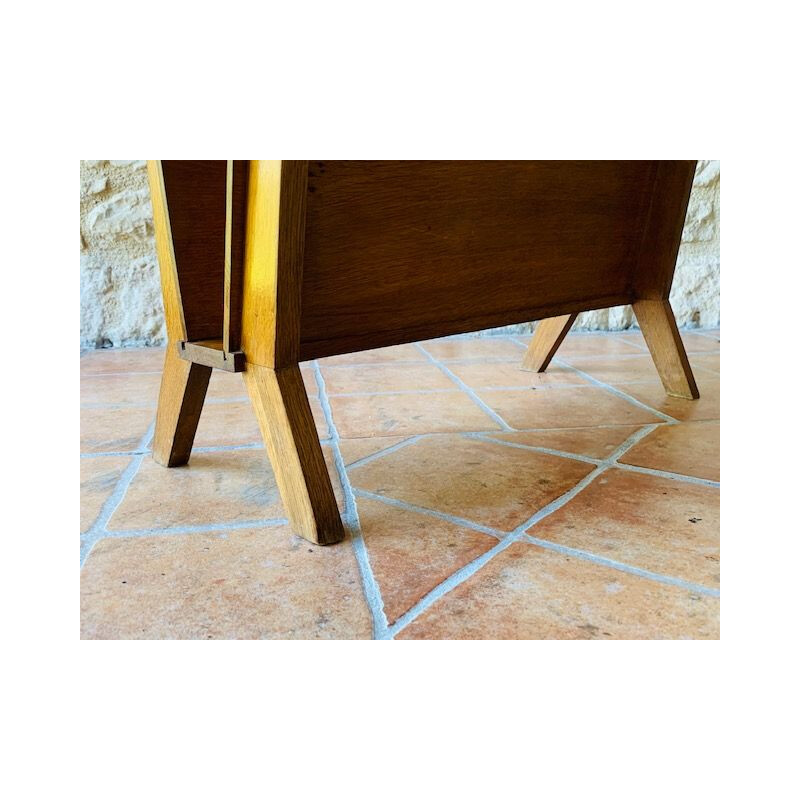 Mid-century, side table with magazine rack,Scandinavian 1950s