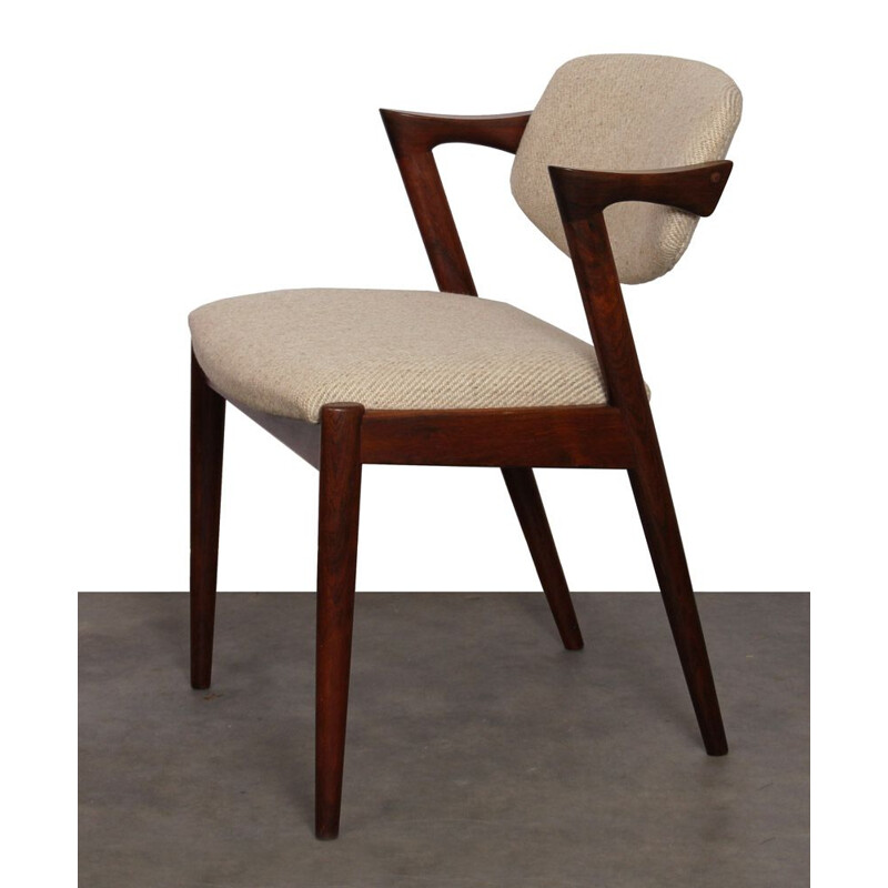 Paire chaises vintage par Kai Kristiansen, modèle 42, 1960