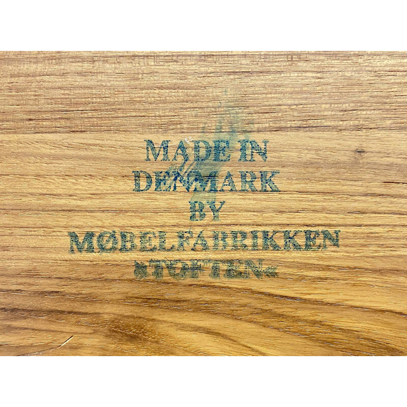 Mid Century Trolley TV Rack Teak Wood by Toften, Denmark, 1960s