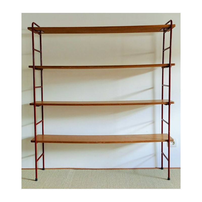 Vintage bookcase shelf 1950