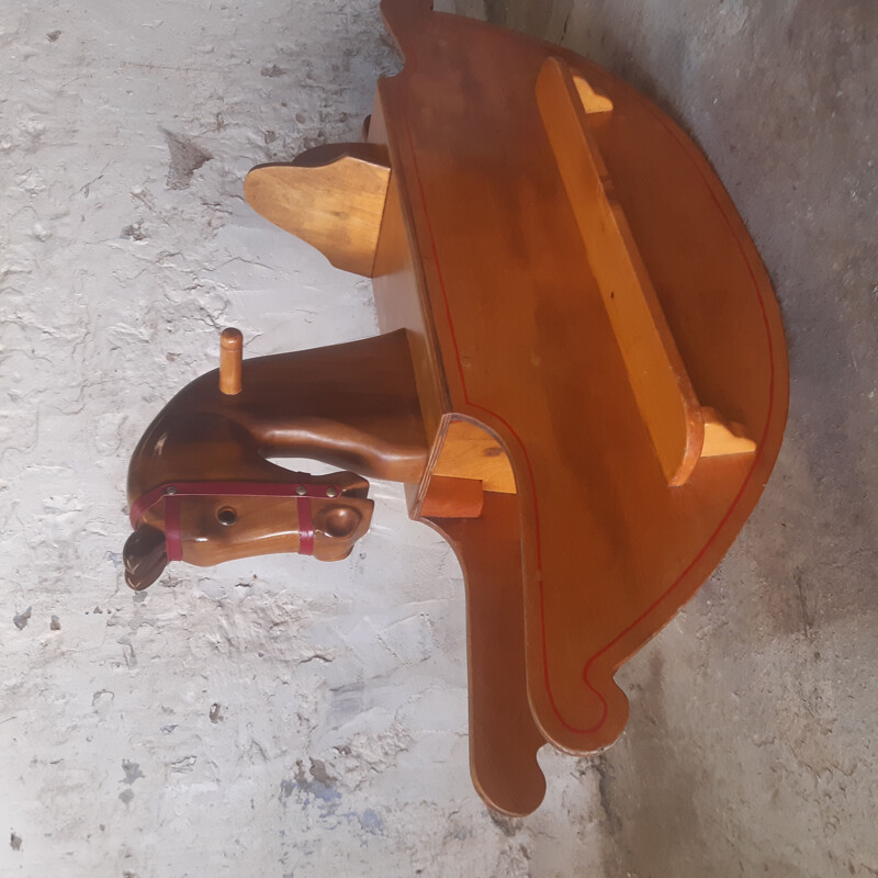 Mid Century Rocking Horse wooden