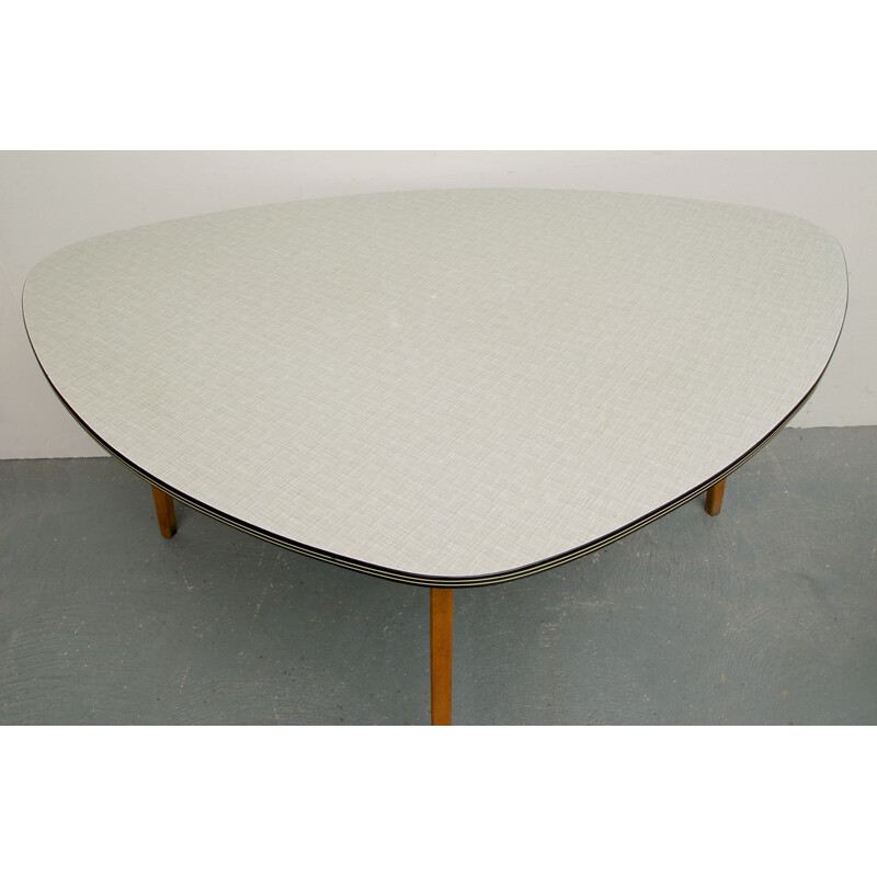 Vintage dining table triangular in formica 1950s
