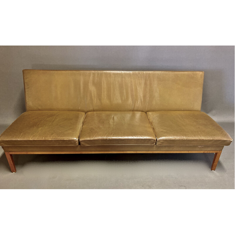 Vintage leather sofa Kill International 1960