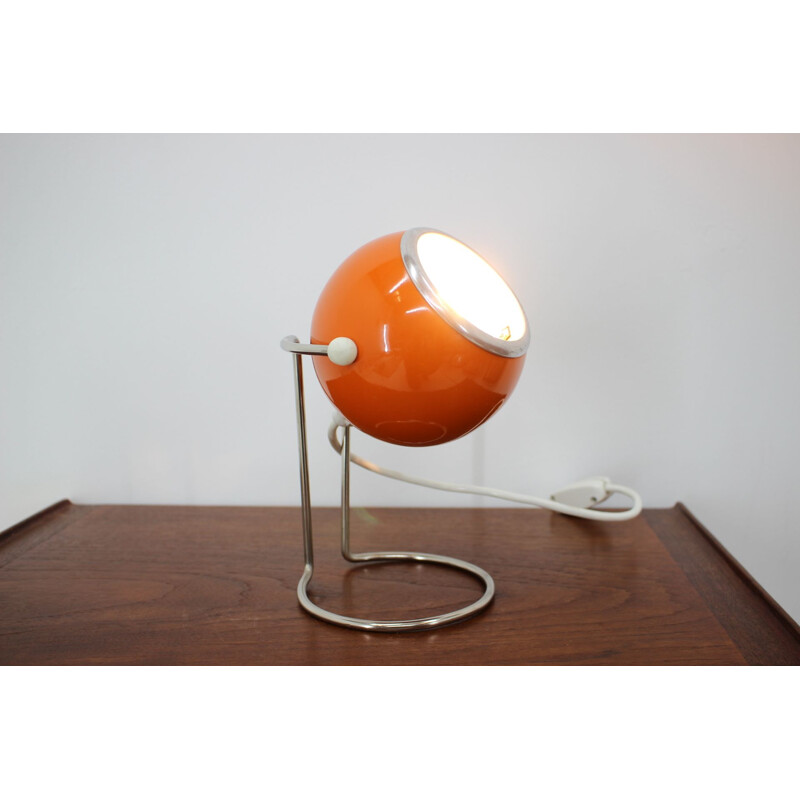 Lampe de table vintage de l'ère spatiale Tchécoslovaquie 1970