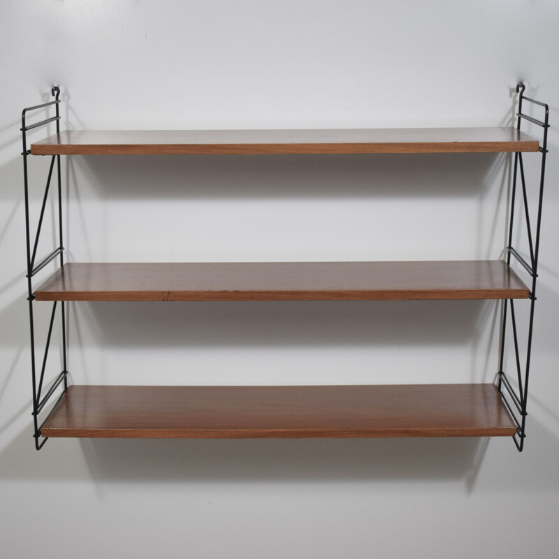 Vintage modular wall shelf Tomado, Scandinavian G-string 1960