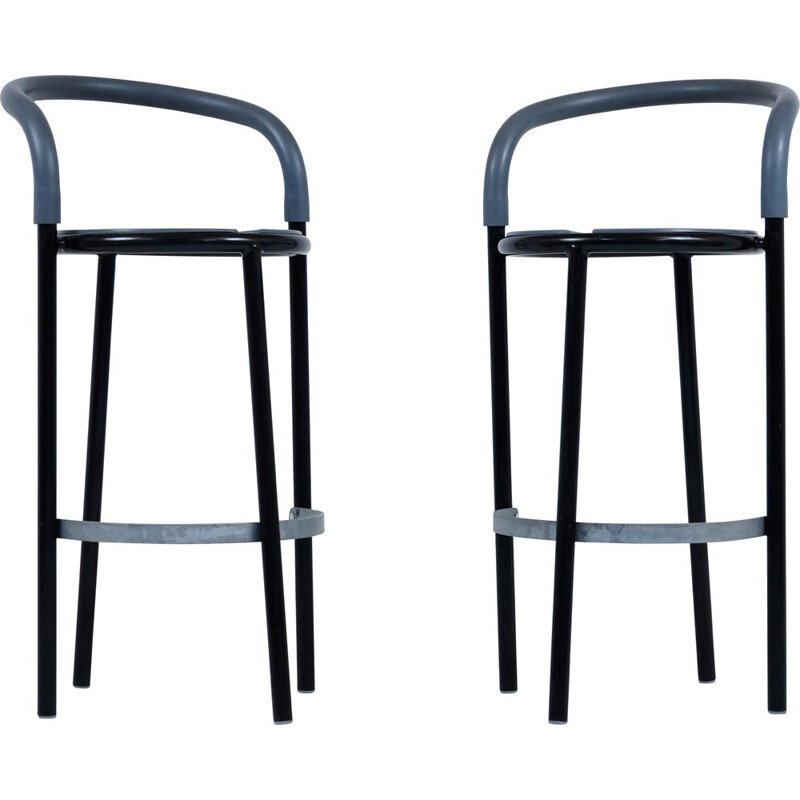 Pair of vintage Fritz hansen Pelikan stools by Niels Gammelgaard 1987