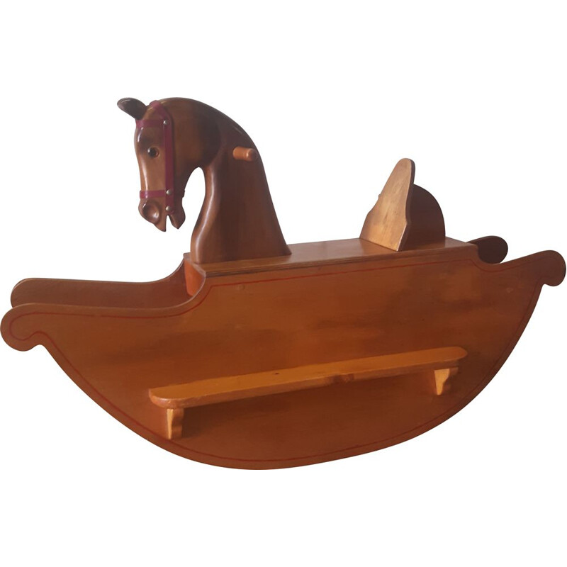 Mid Century Rocking Horse wooden