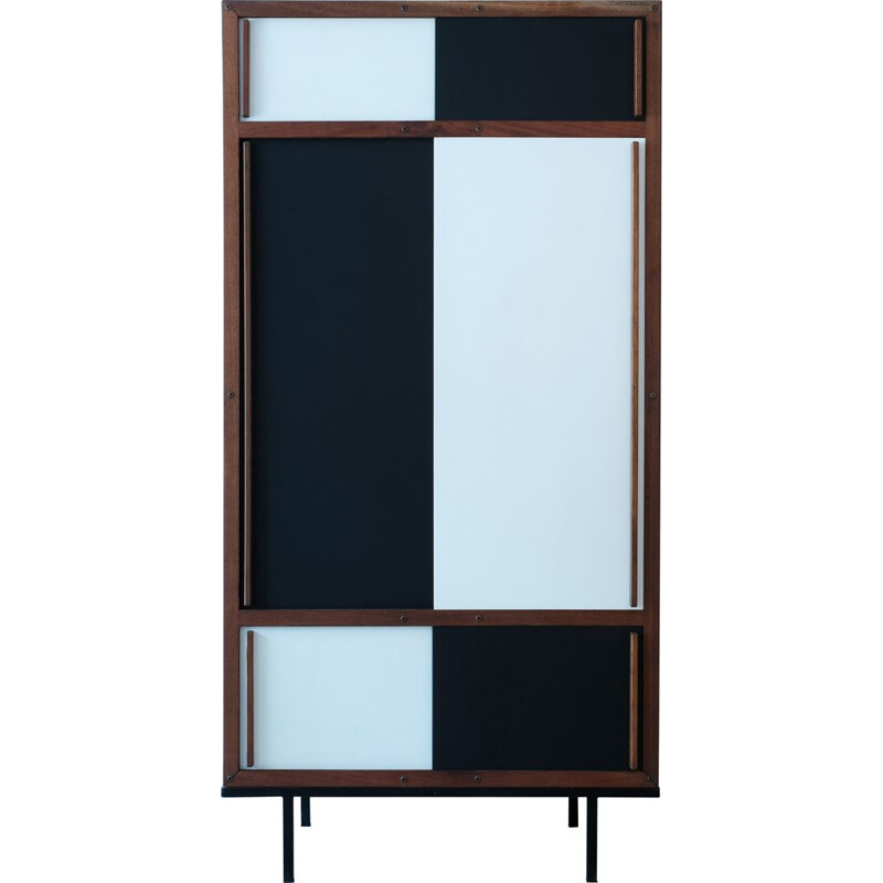 Vintage mahogany wardrobe by André Sornay 1950