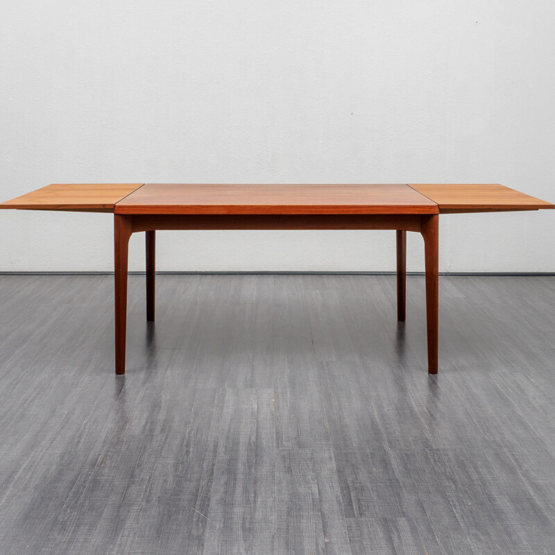 Midcentury dining table, teak, Henning Kjaernulf, Denmark