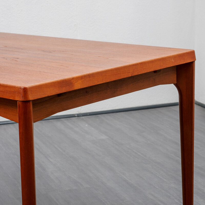 Midcentury dining table, teak, Henning Kjaernulf, Denmark