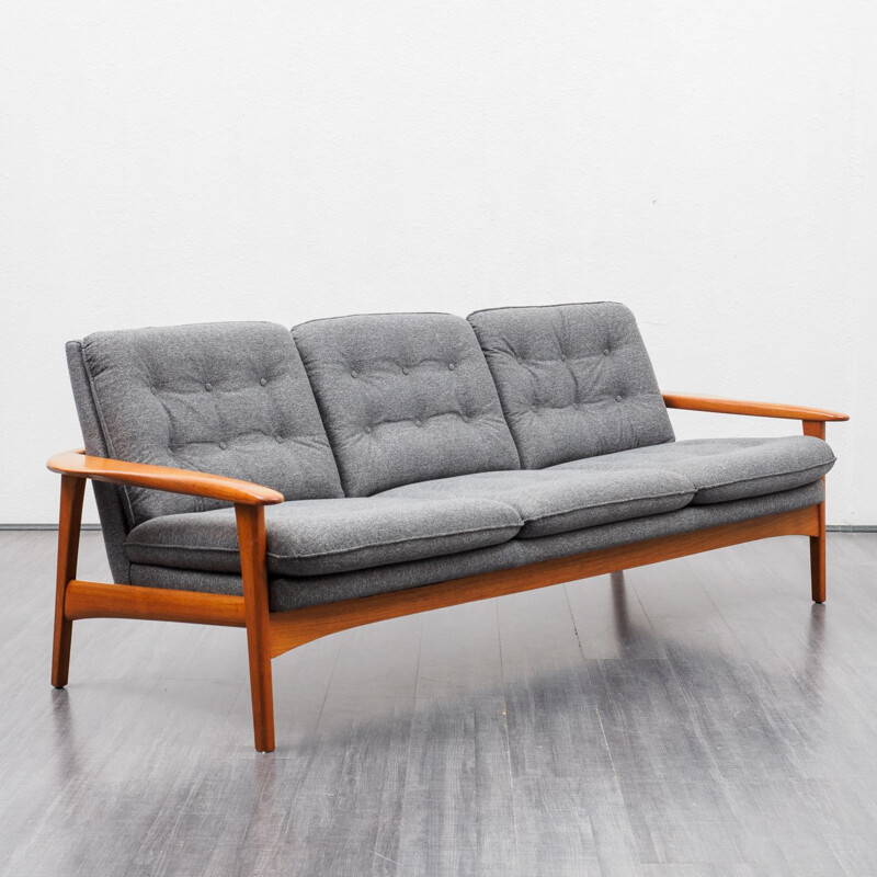 Vintage teak sofa Scandinavian , 1960s