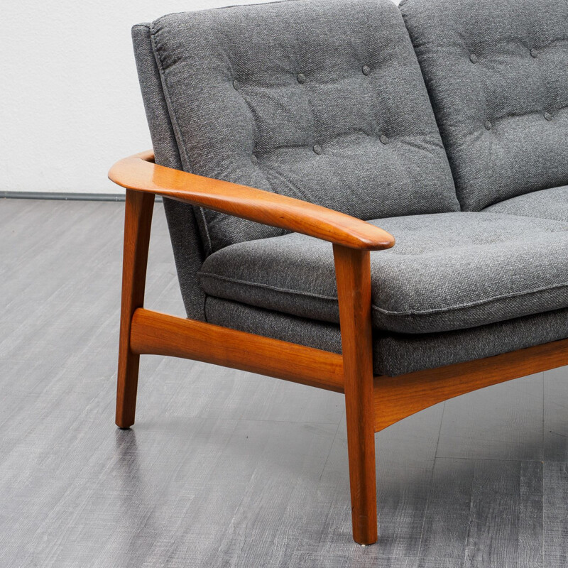 Vintage teak sofa Scandinavian , 1960s