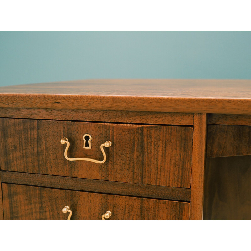 Vintage  Desk walnut, Danish 1970