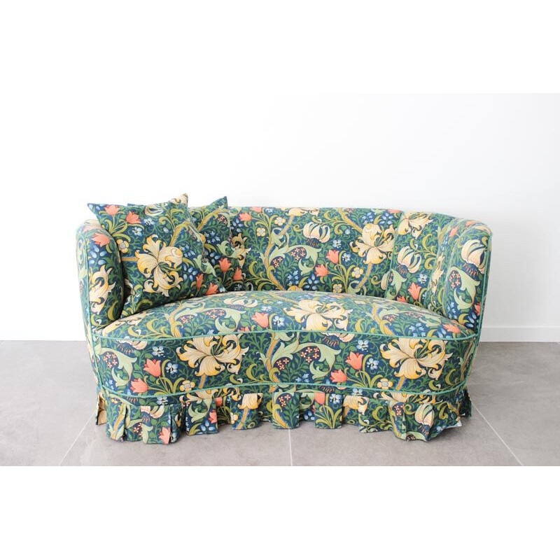 Vintage danish 1940's banana sofa