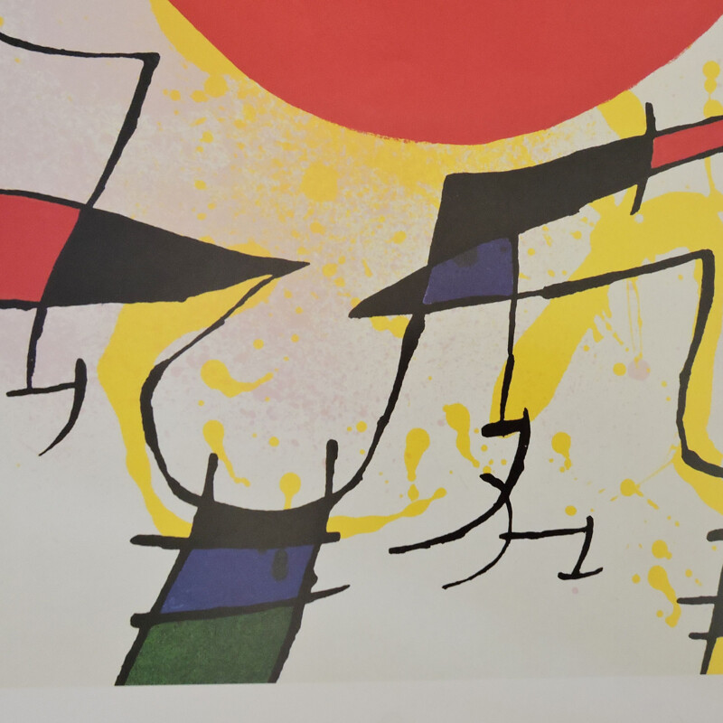 Affiche Vintage originale de Joan Miro, 1996