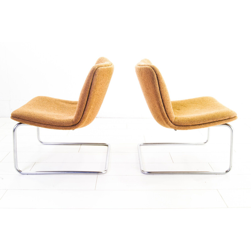 Pair of Vintage Gispen Cantilever Arcus Chair 1988