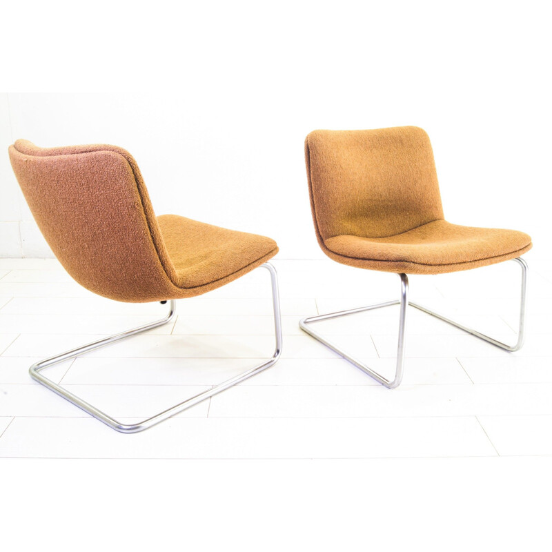 Pair of Vintage Gispen Cantilever Arcus Chair 1988