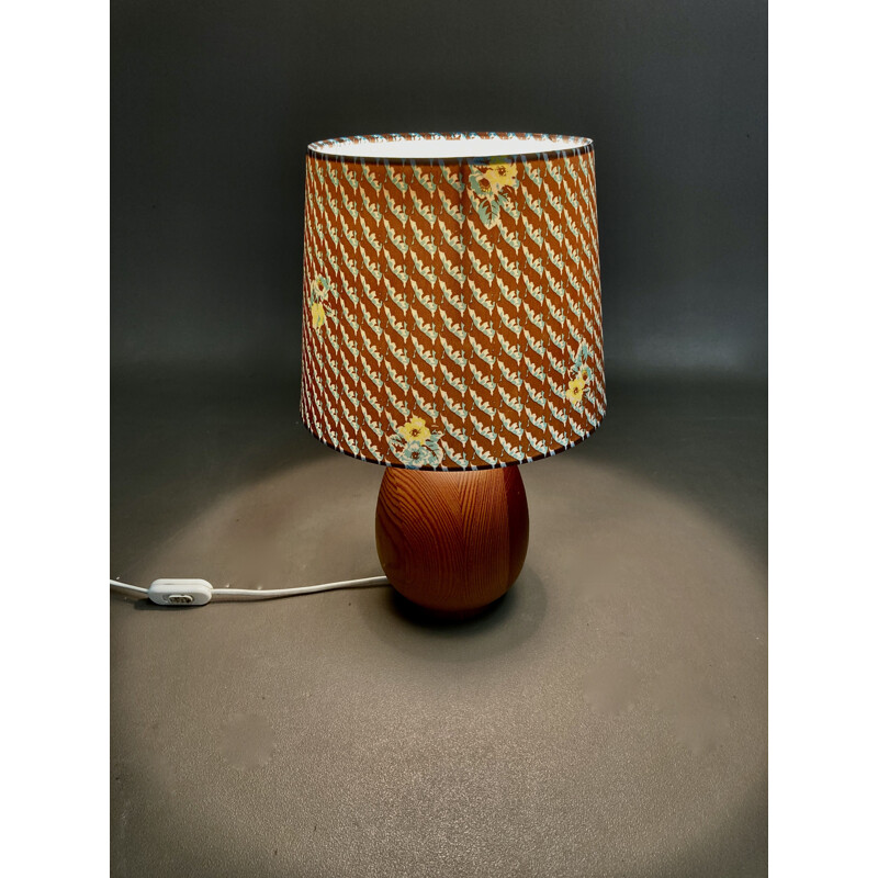 Vintage teak lamp scandinavian 1950