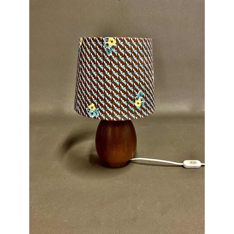 Vintage teak lamp scandinavian 1950