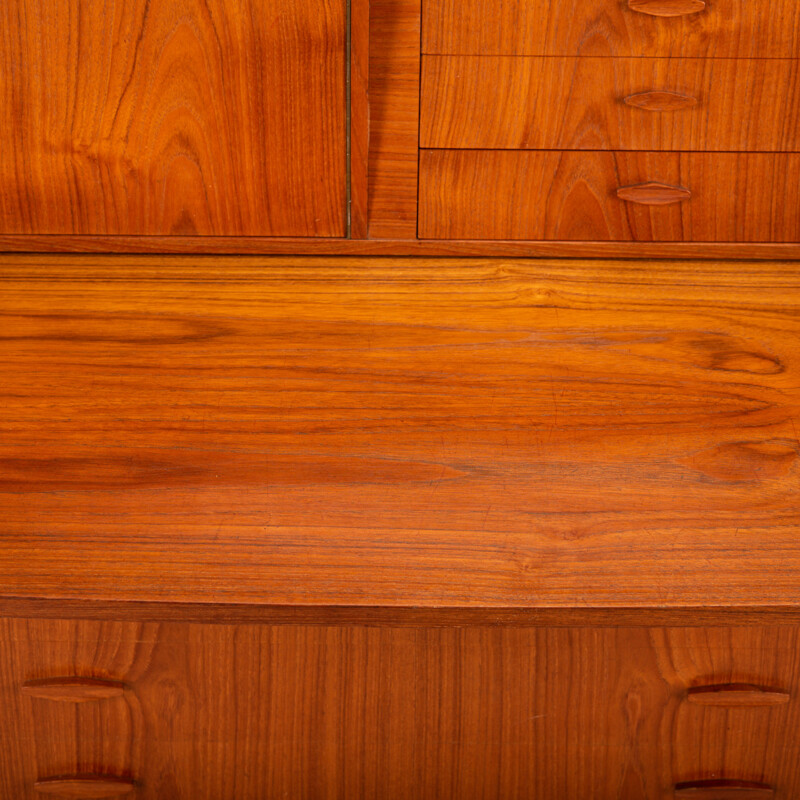  Mid-Century Teak Secretaire from Spejl Kobberbeskytter, Danish 1960s