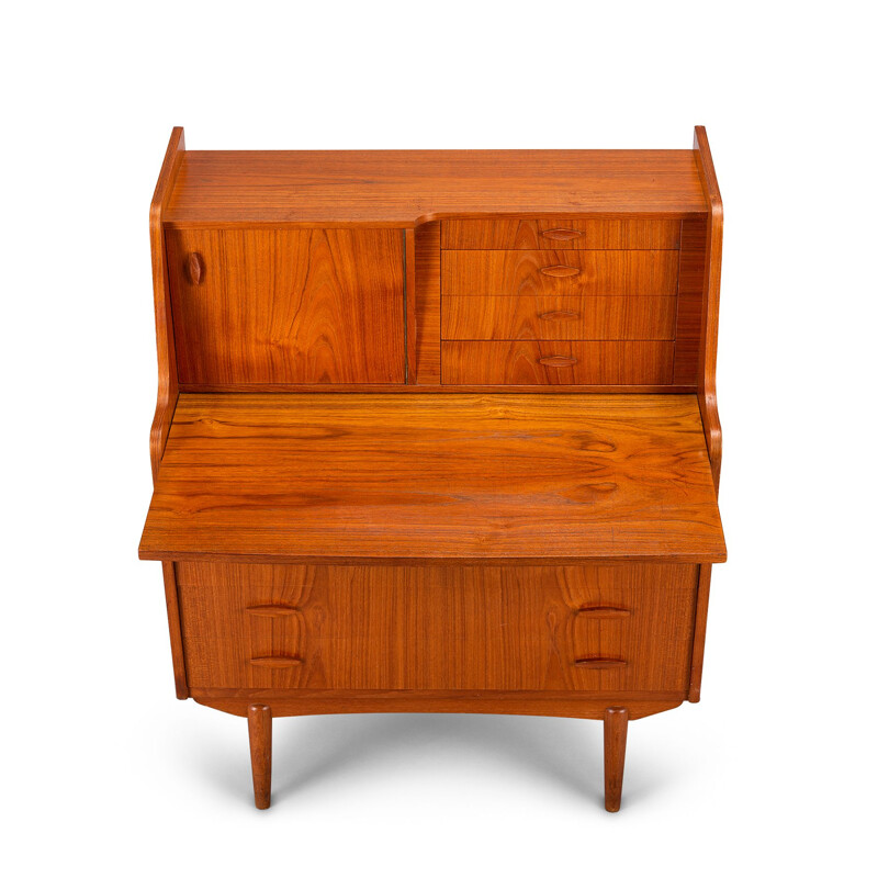  Mid-Century Teak Secretaire from Spejl Kobberbeskytter, Danish 1960s