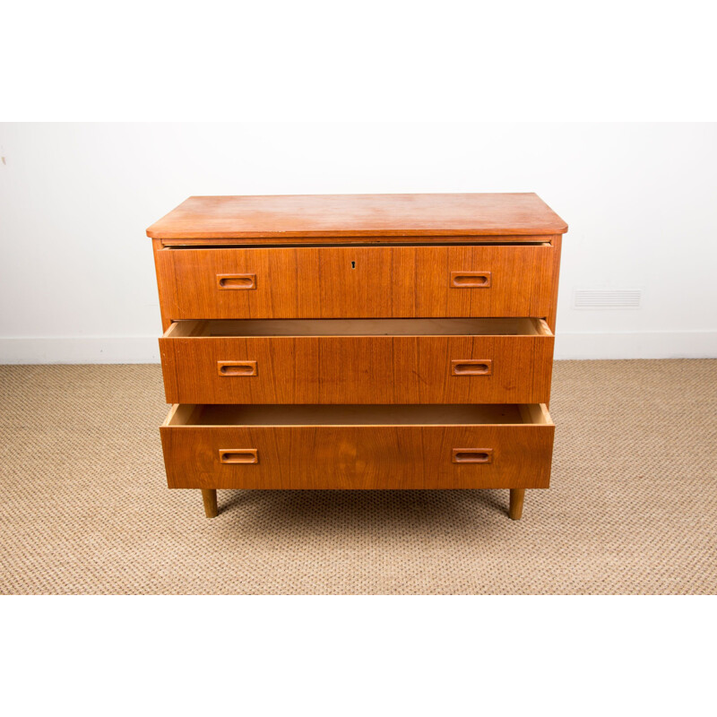 Vintage 3 drawers Danish Teak chest 1960