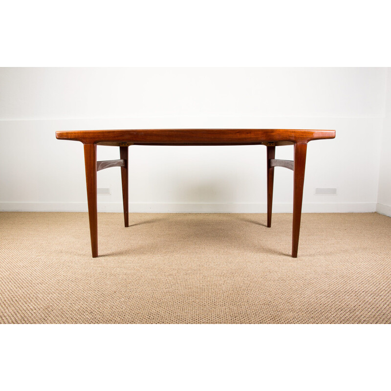 Vintage teak dining table Johannes Andersen Scandinavian 1960