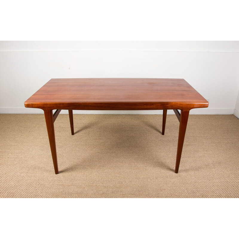 Vintage teak dining table Johannes Andersen Scandinavian 1960