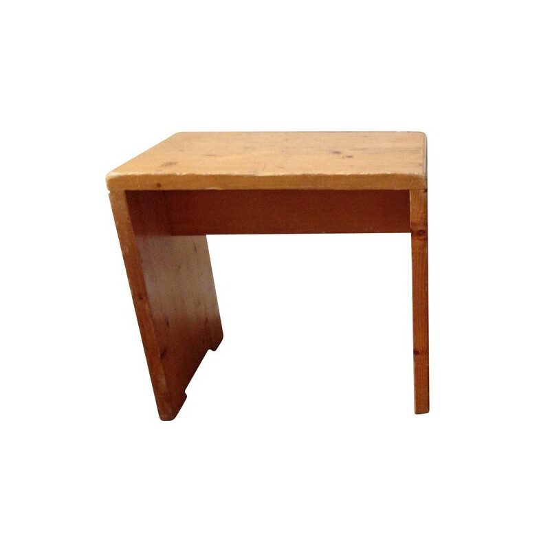 Tabouret vintage en pin - 1960