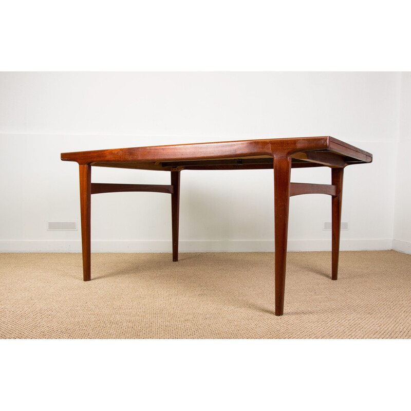 Vintage teak dining table Johannes Andersen Scandinavian 1960