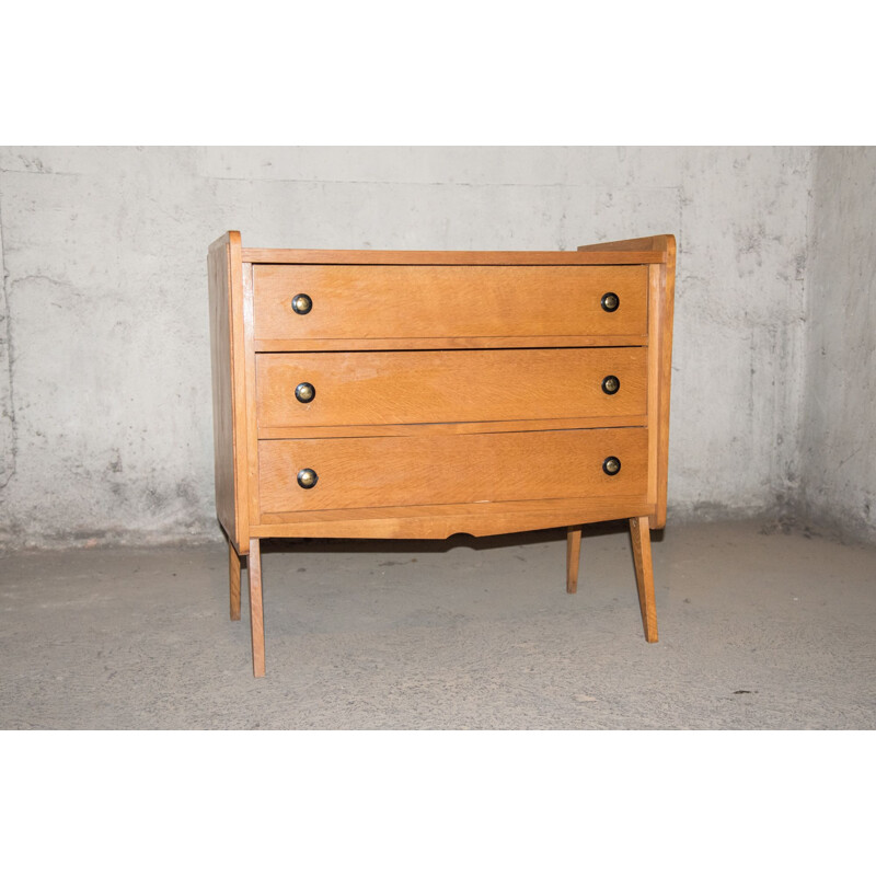 Commode vintage 3 tiroirs 1960