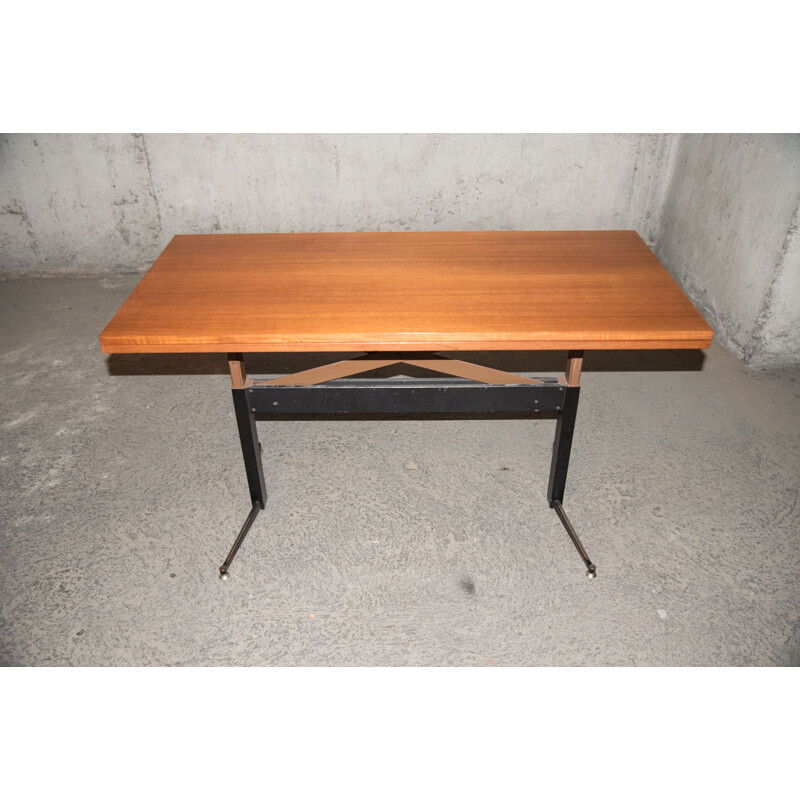 Vintage transformable teak coffee table 1960