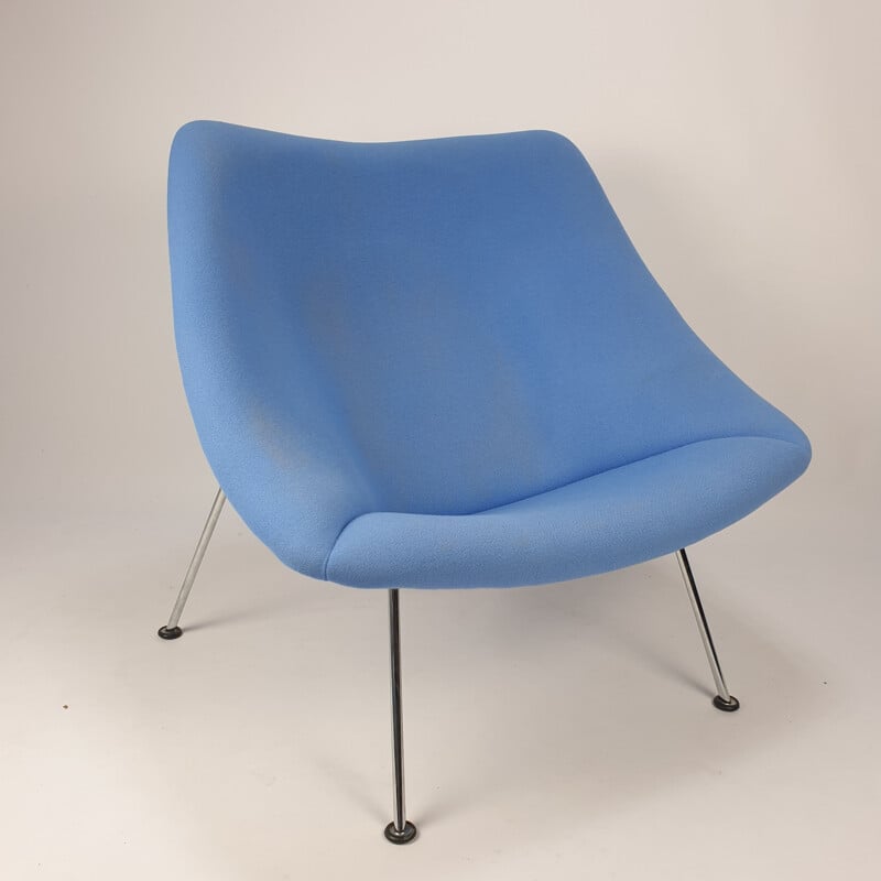 Fauteuil Oyster  avec Ottoman Vintage de Pierre Paulin pour Artifort 1980