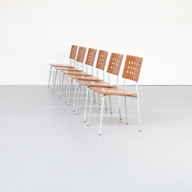 Conjunto de 6 cadeiras vintage para Lapalma 1980