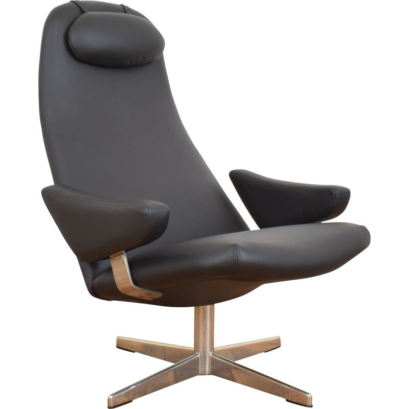 Mid-Century Contourette Roto Swivel Chair by Alf Svensson for Dux, 1960