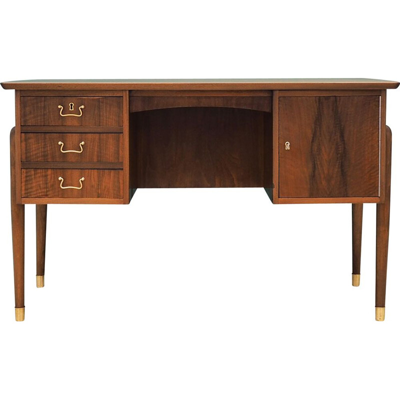 Vintage  Desk walnut, Danish 1970